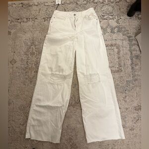 Weworewhat wide leg high waist jeans